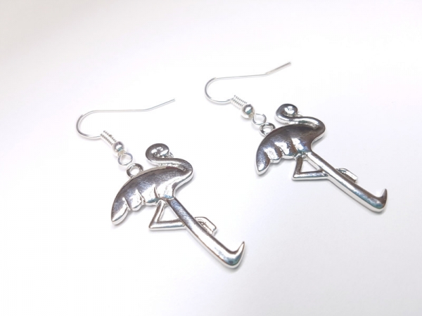 Flamingo Ohrringe silberfarben